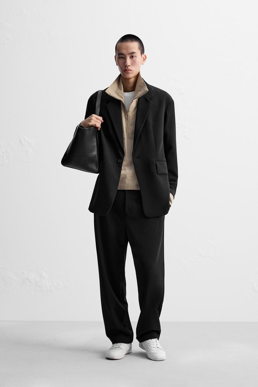 リラックスフィットスーツブレザー - ブラック | ZARA Japan / 日本