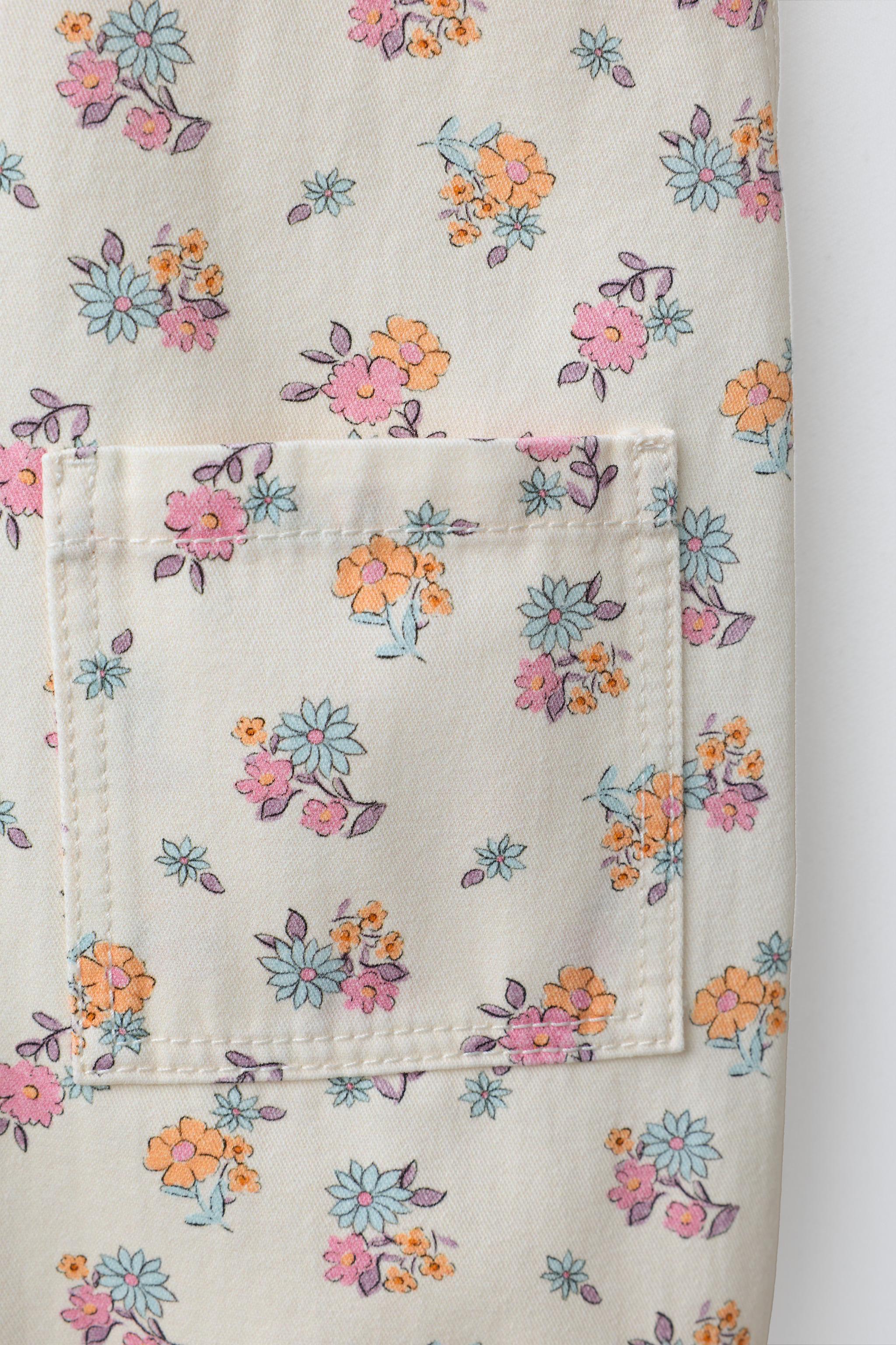 LONG FLORAL OVERALLS