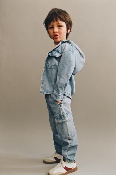 CARGO JOGGER JEANS - Mid-blue by Zara