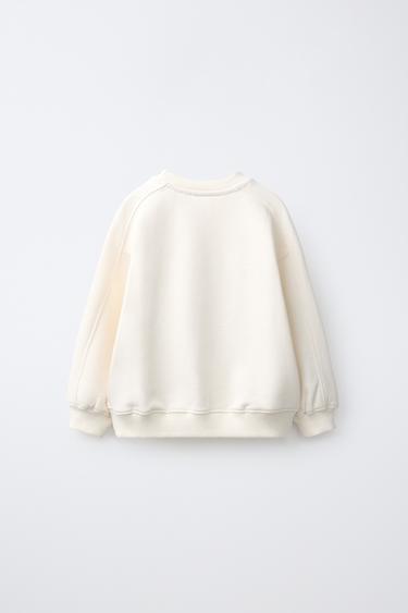 SWEAT À IMPRIMÉ OURS - Écru de Zara - Image 1