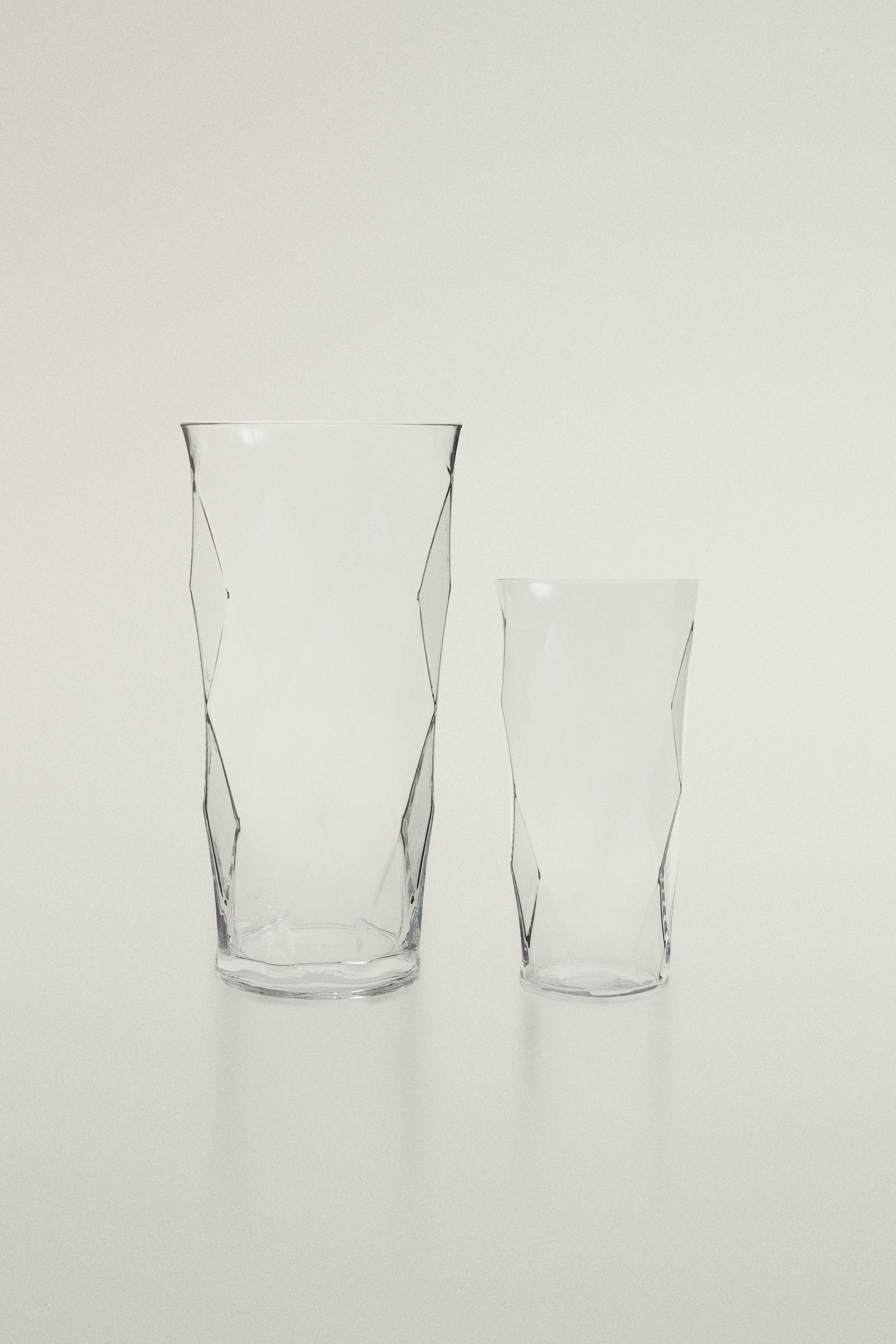 Tall Glass Vase① TALL DECORATIVE GLASS VASE - Transparent | ZARA United States