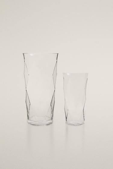 Zara TALL DECORATIVE GLASS VASE - Transparent - Image 0