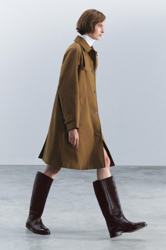 BOTA HÍPICA PIEL - Marrón de Zara - Imagen 0