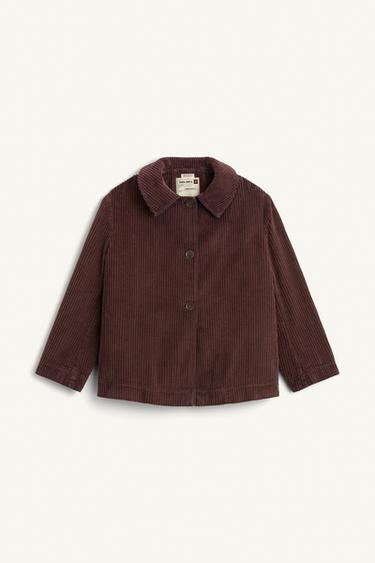 CORDUROY TRENCH COAT - Dark burgundy by Zara