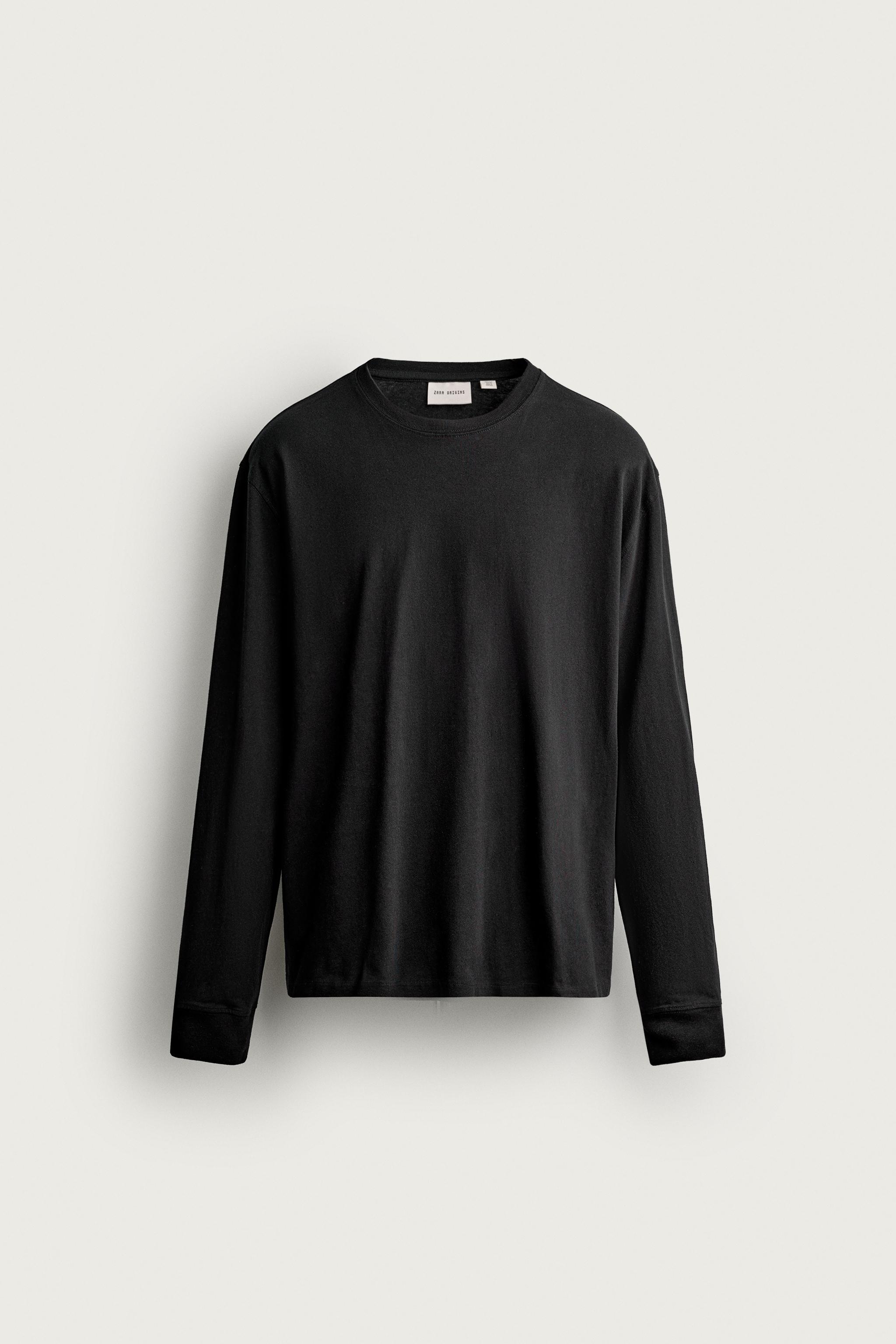 LIGHTWEIGHT LONG SLEEVE T-SHIRT — Black