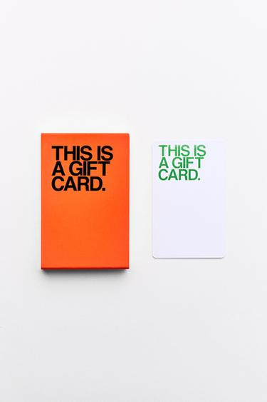 GIFT CARD (PHYSICAL) - Orange by Zara - Image 1