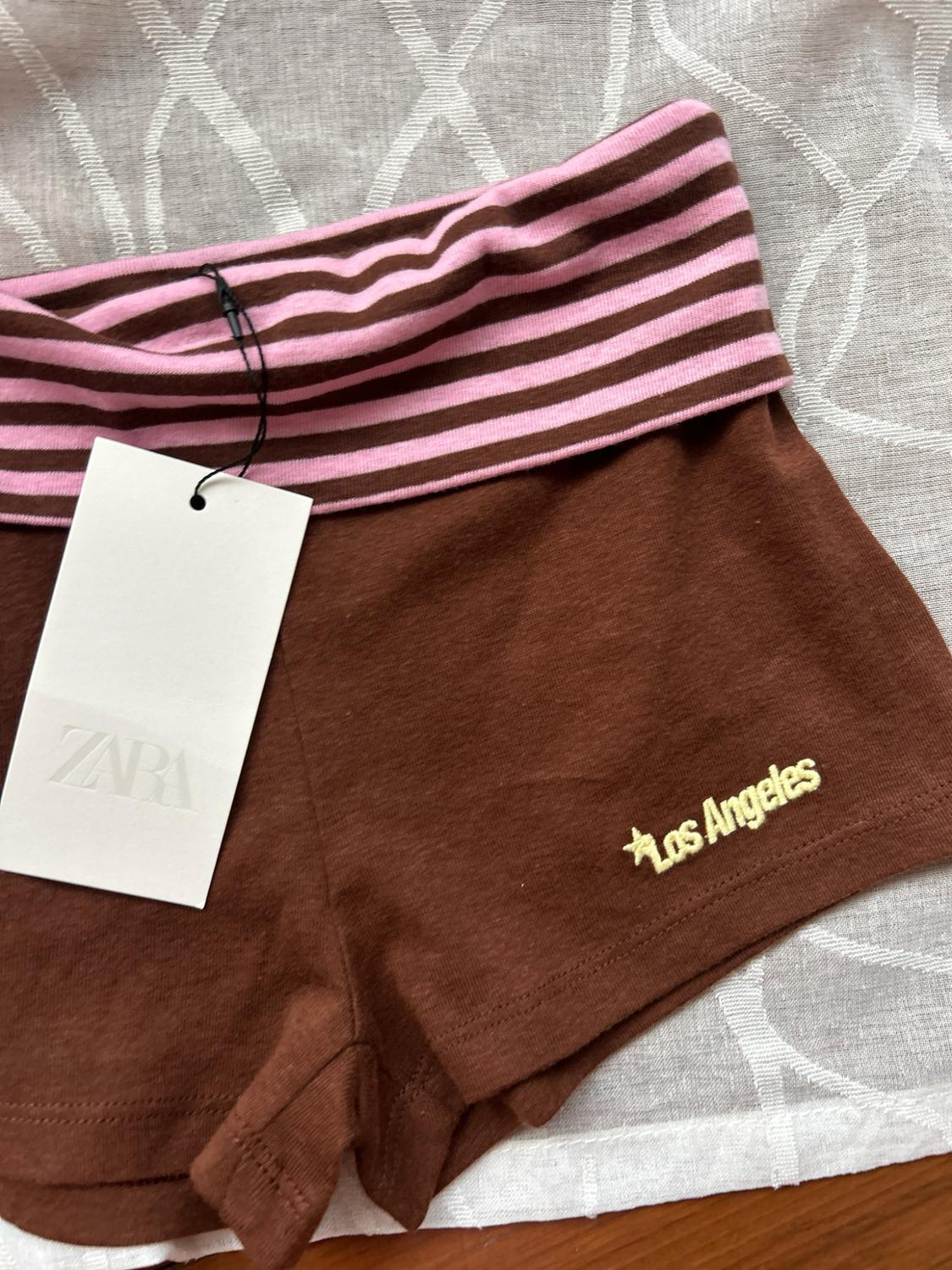 MINI SHORTS WITH STRIPED WAIST - Image 5