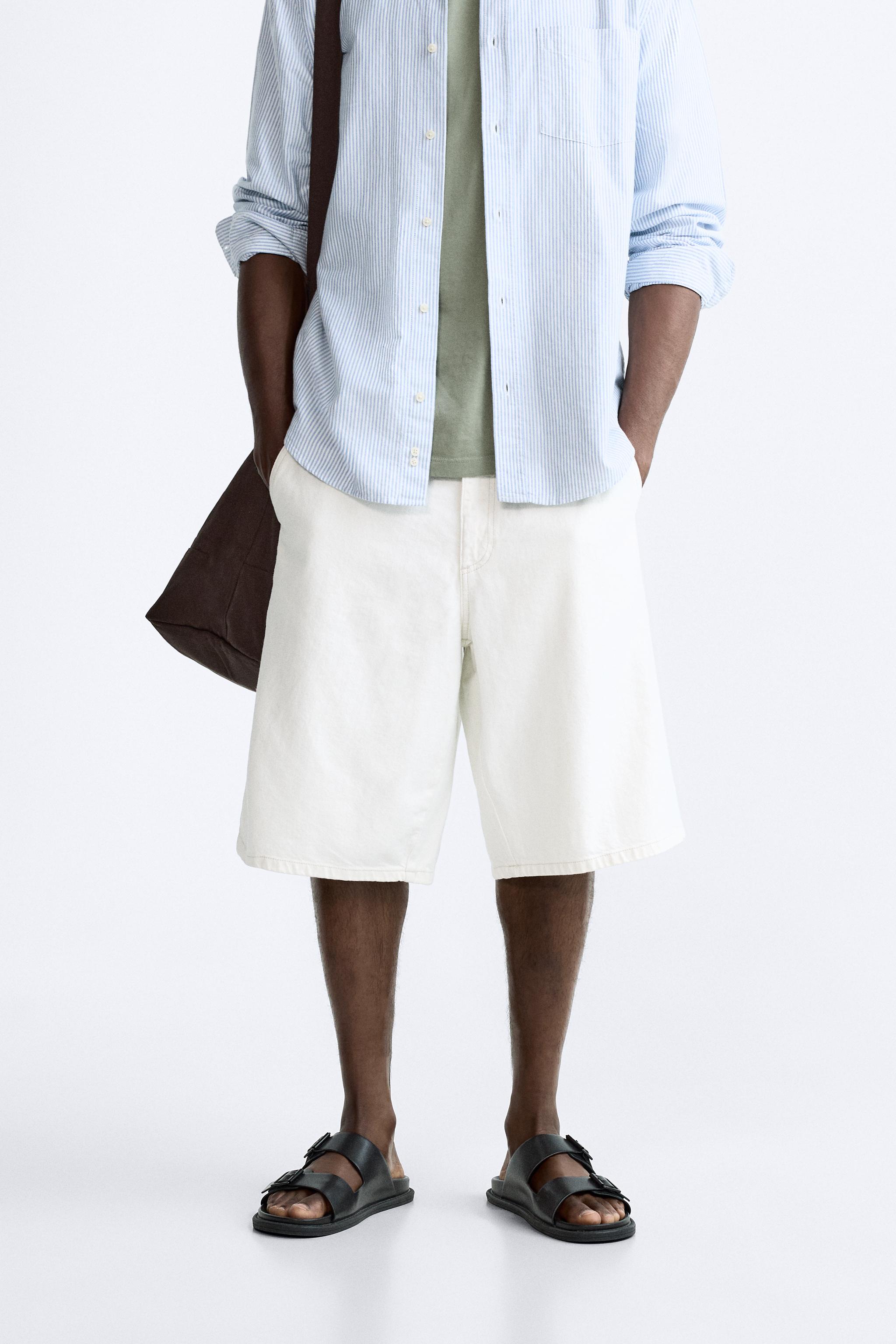 Zara bermuda store shorts with belt