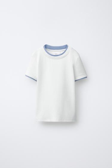 DOUBLE T-SHIRT WITH MODAL - White by Zara - Image 0