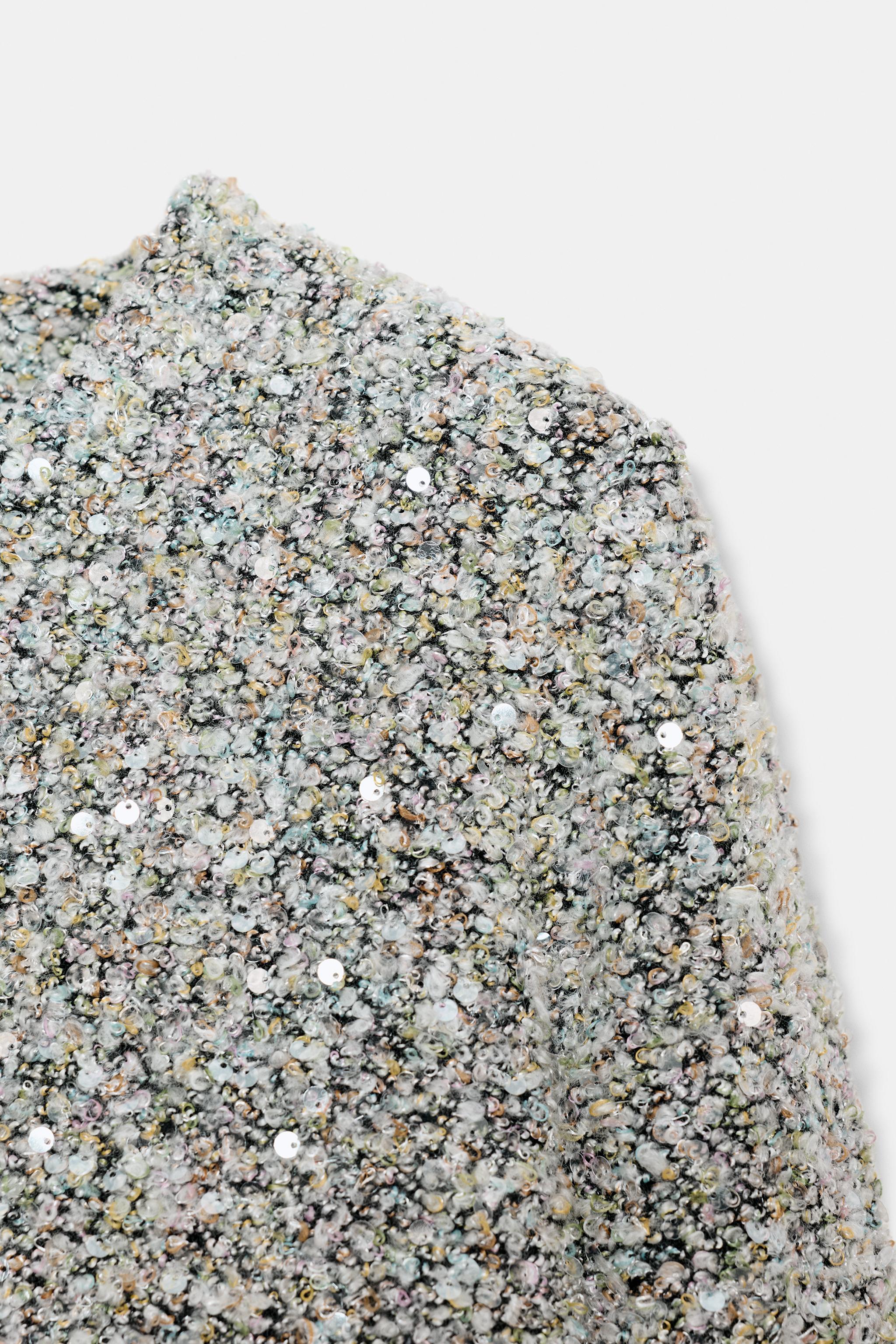 PULL À PAILLETTES MANCHES LONGUES