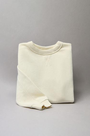HEAVY WEIGHT SWEATSHIRT - Ecru by Zara