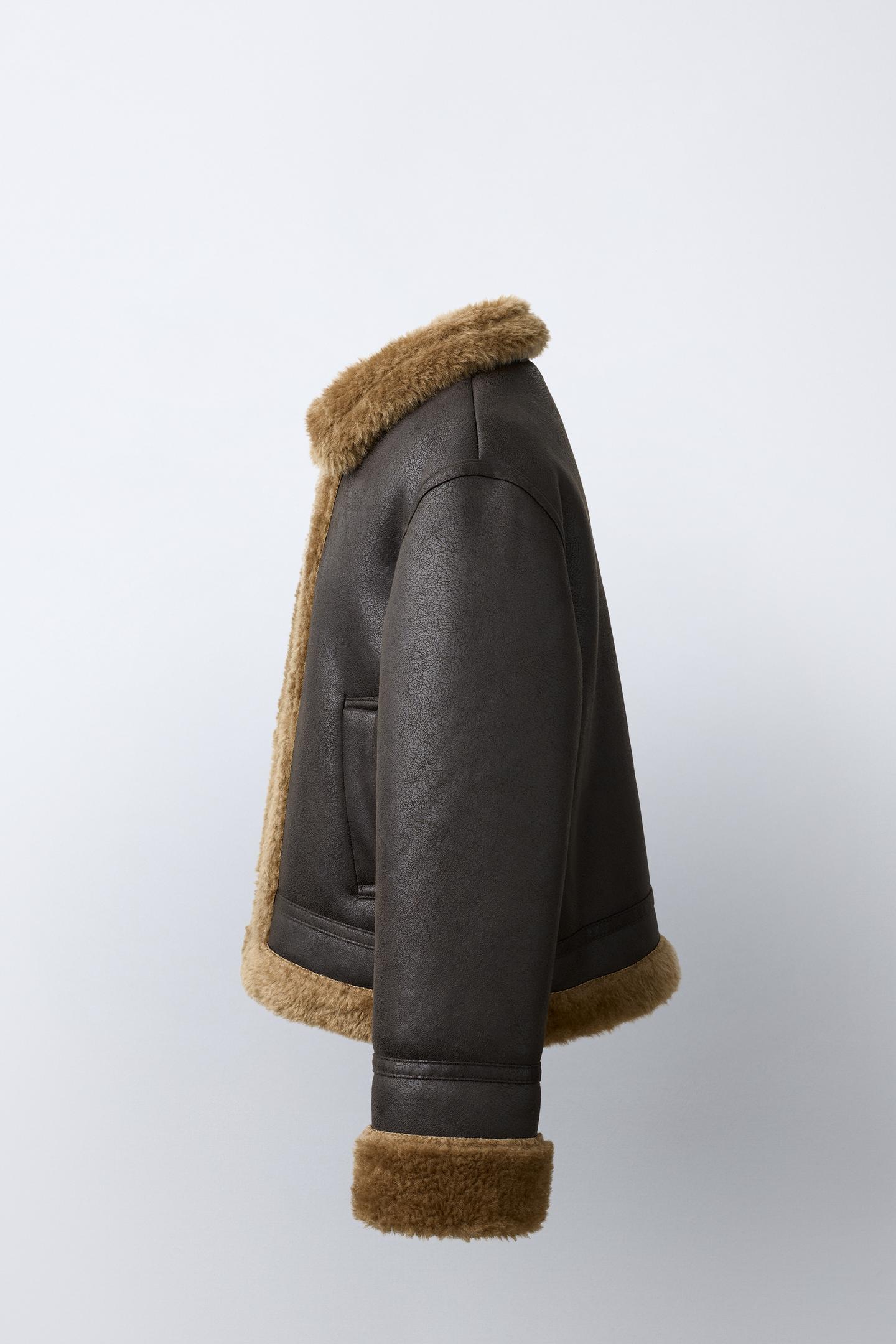 Детская куртка Zara Double-Faced, цвет: Коричневый — фото 2