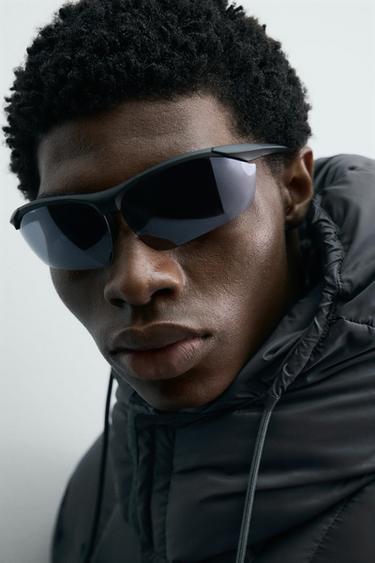 LUNETTES DE SOLEIL MIROIR - Noir de Zara - Image 2