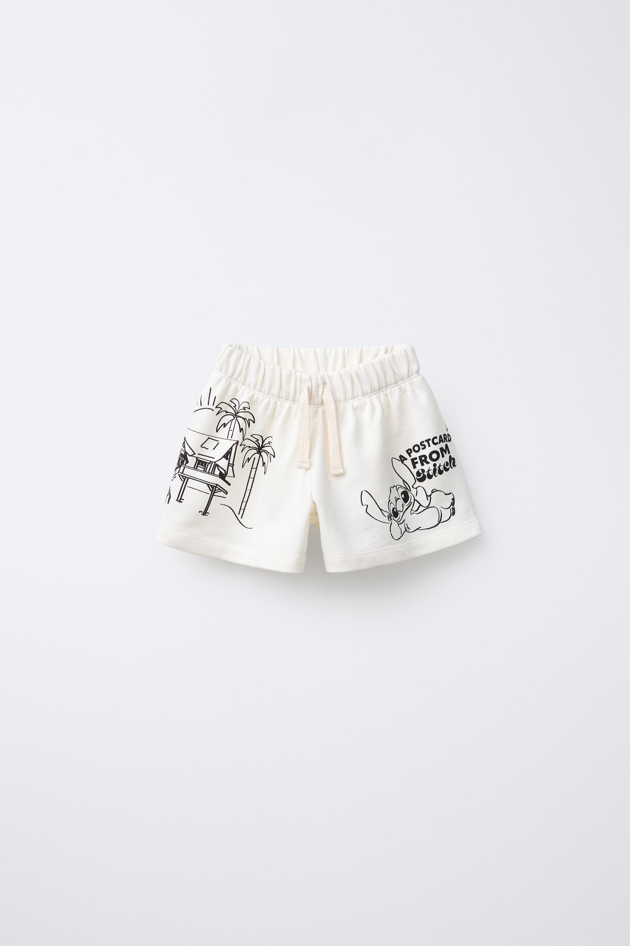 LILO & STITCH © DISNEY SHORTS - Ecru | ZARA United States