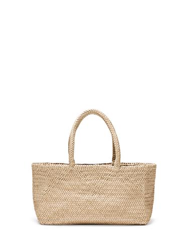 Bolso mediano tote trenzado piel napa - Crudo de Zara