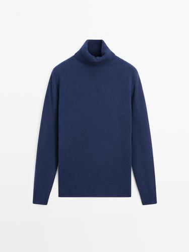 Jersey punto largo cuello cisne - Océano de Zara