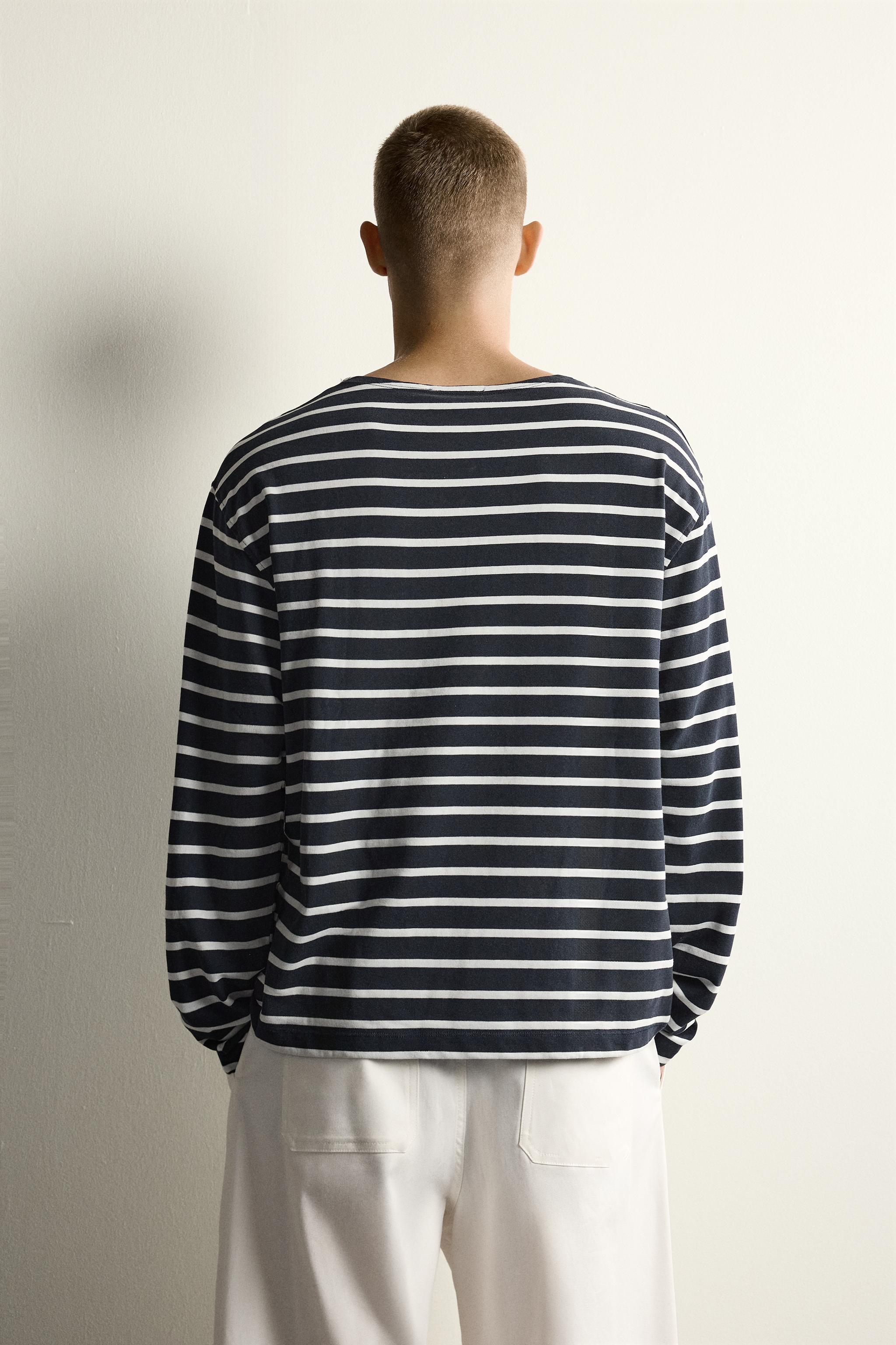 STRIPED JACQUARD T-SHIRT AARON LEVINE X ZARA