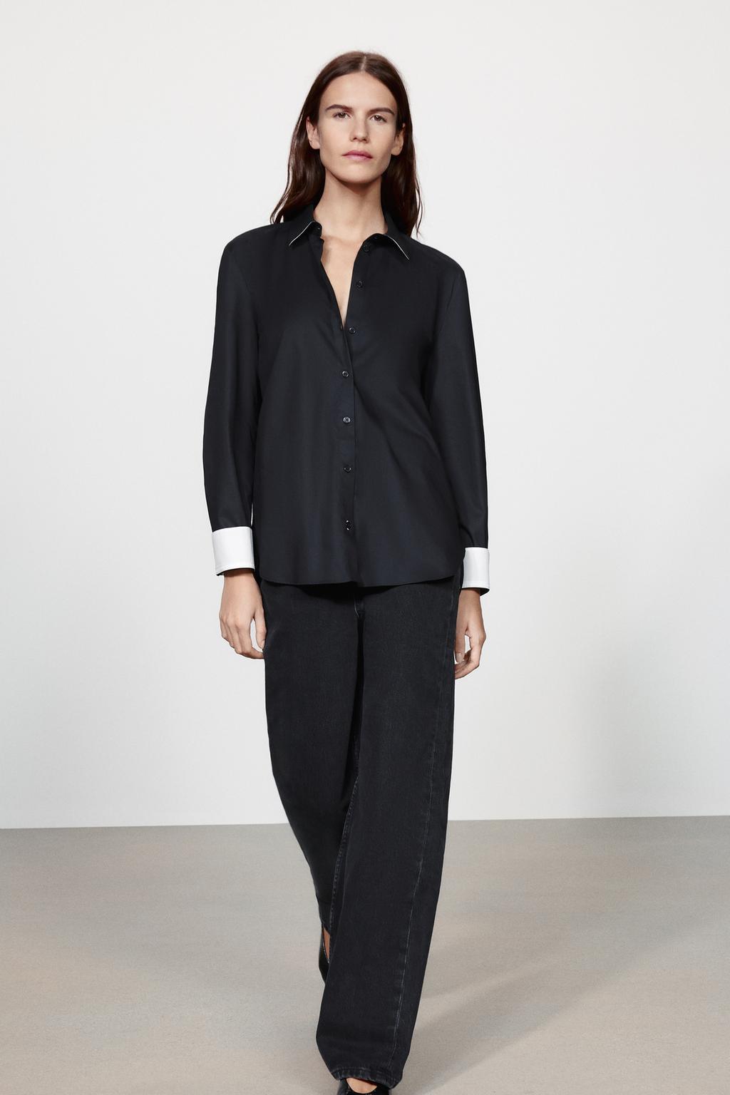 CONTRAST SHIRT ZW COLLECTION