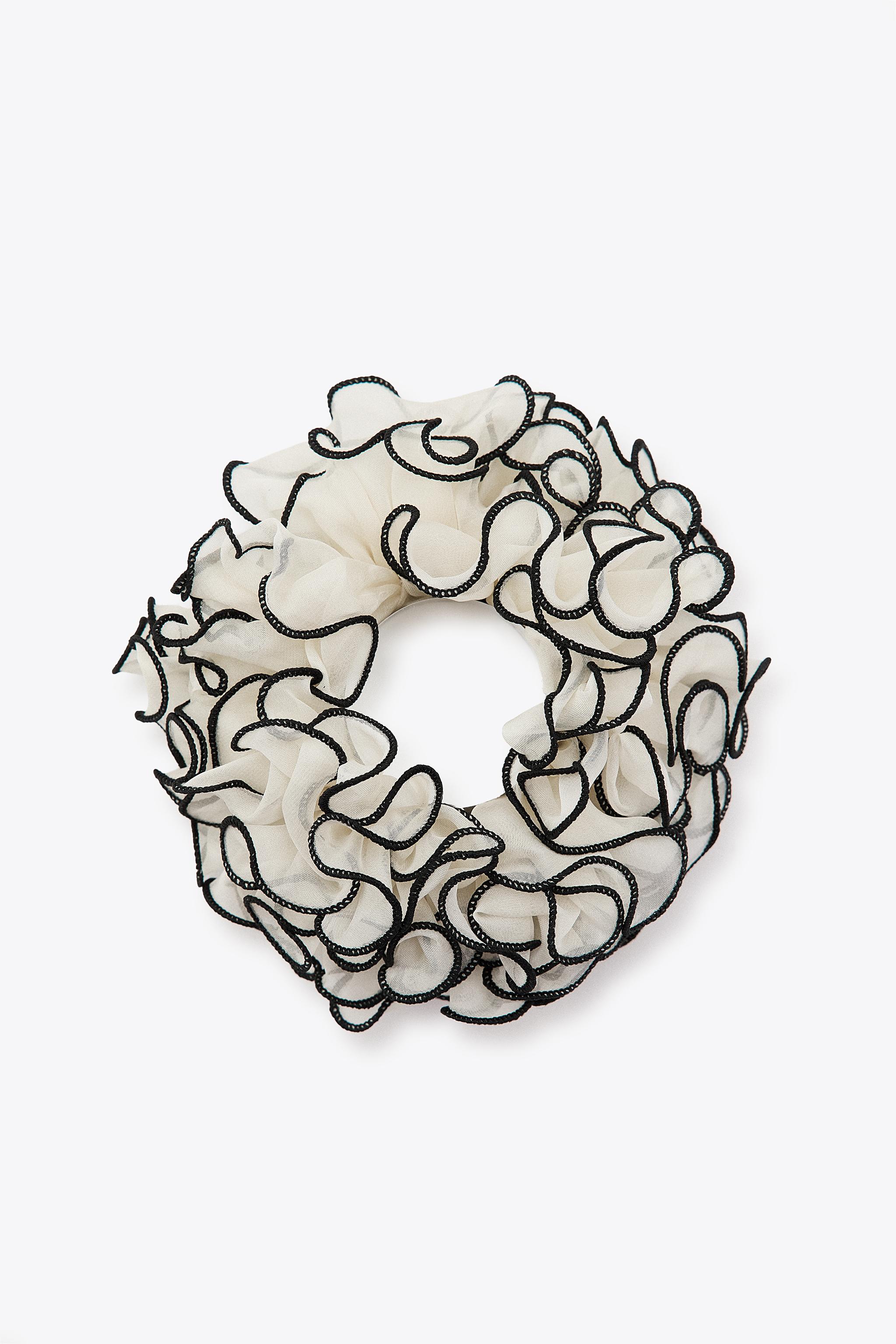 CONTRAST GAUZE MAXI SCRUNCHIE