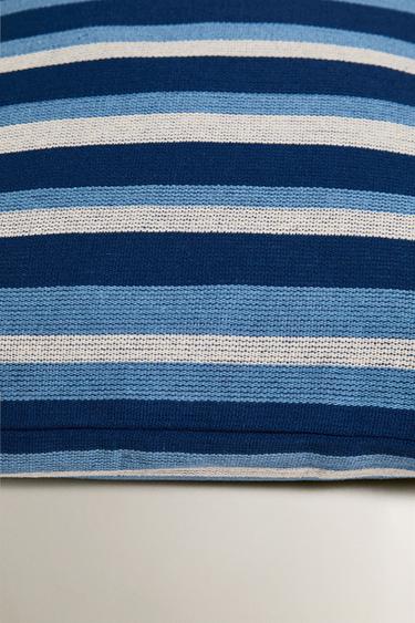 MULTI-STRIPE CUSHION COVER - Blue by Zara - Image 2