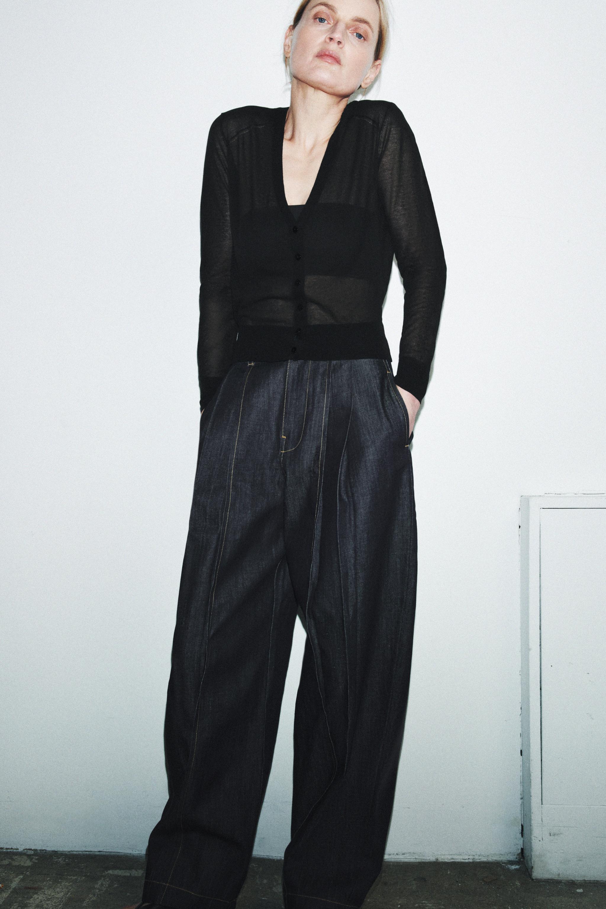 SEMI-SHEER CARDIGAN