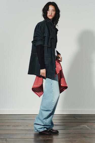 VESTE POCHES SURPIQÛRES - Bleu de Zara - Image 3
