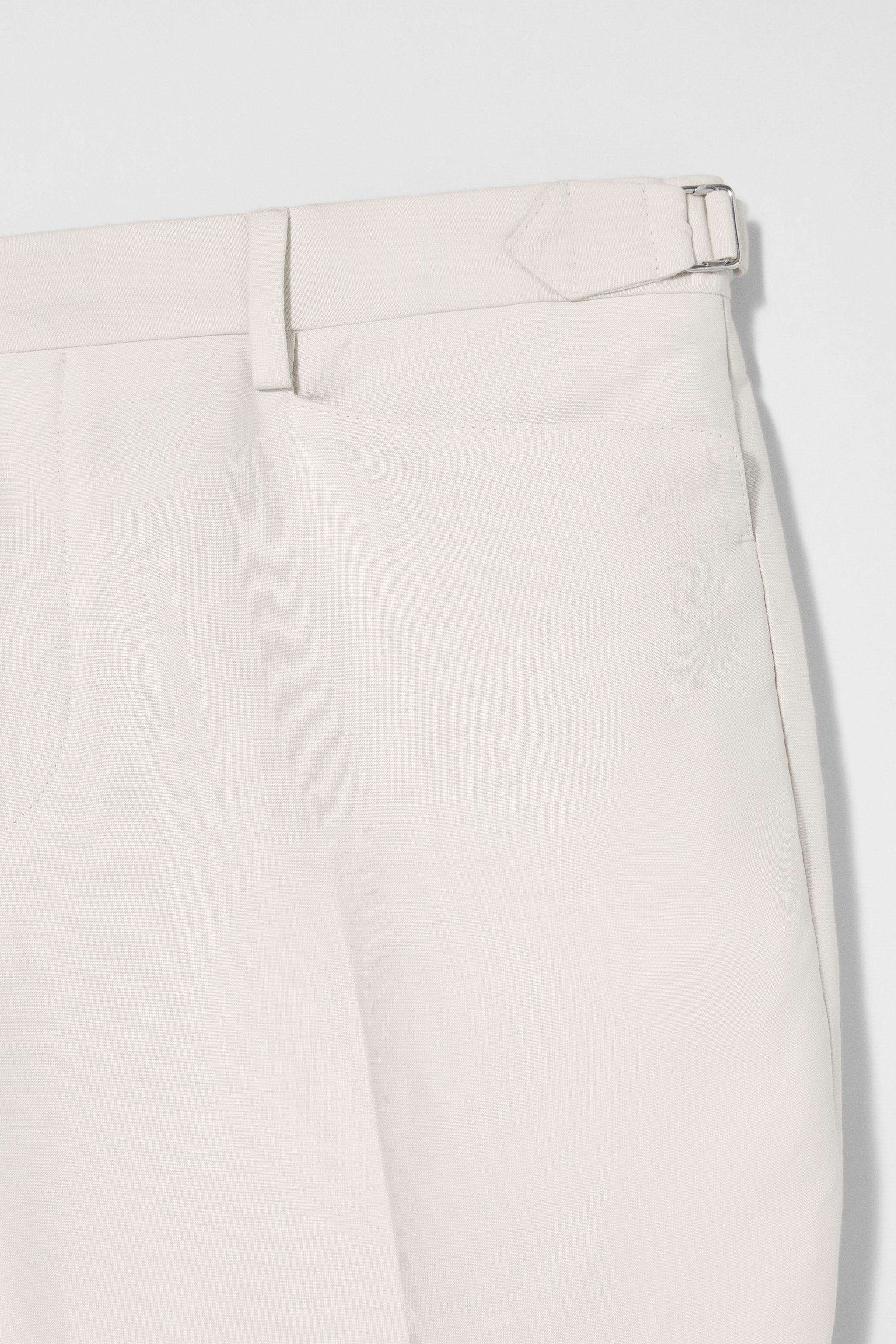 BOBBY GILLESPIE X ZARA ループディテールパンツ 4873/804 SUIT TROUSERS BOBBY GILLESPIE X ZARA - Ecru | ZARA United
