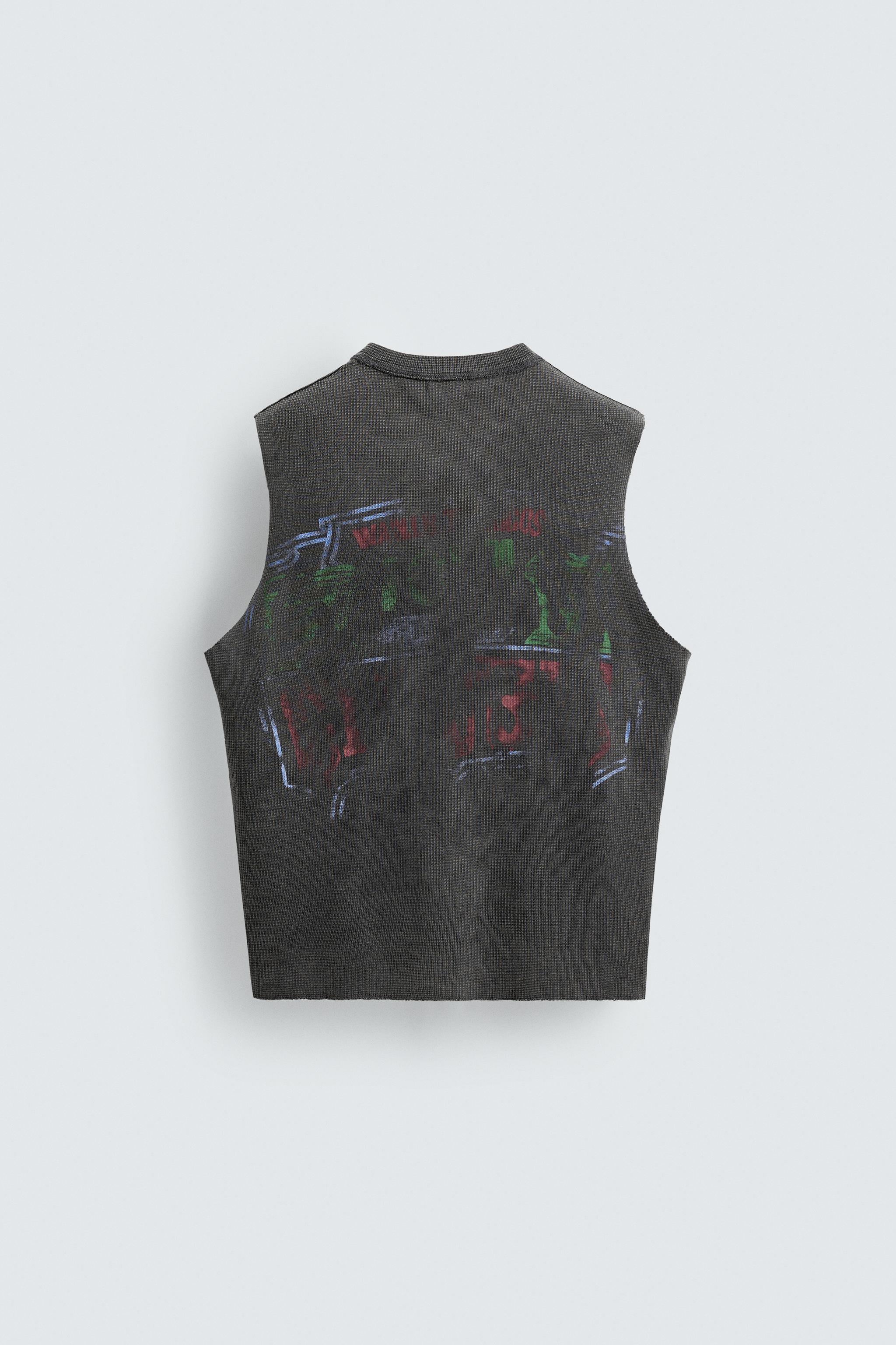 ZARA【NEW】WASHED KNIT TANK TOP WASHED KNIT TANK TOP - Washed green | ZARA United States