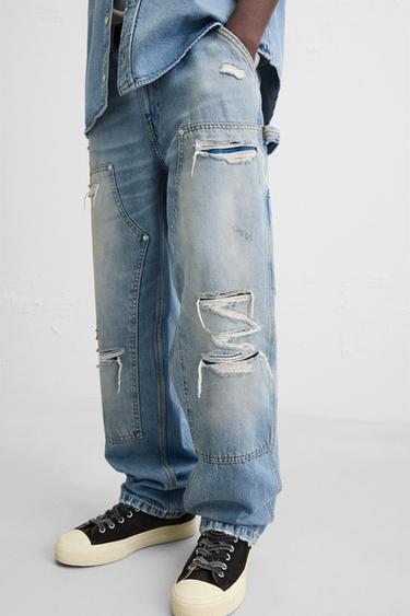 JEAN RELAXED FIT CARPINTERO - Bleu moyen de Zara - Image 4