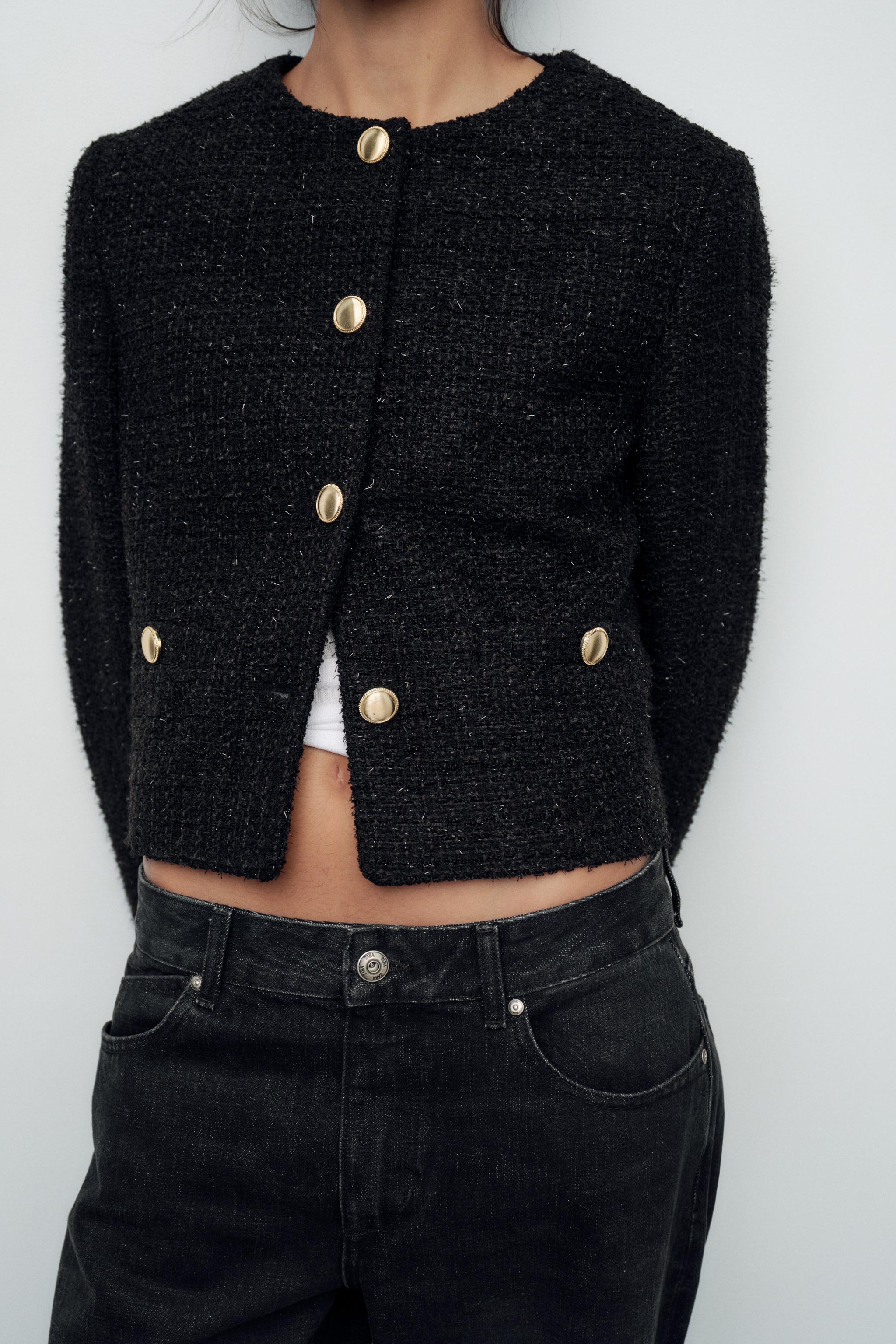 Blazer tweed zara online