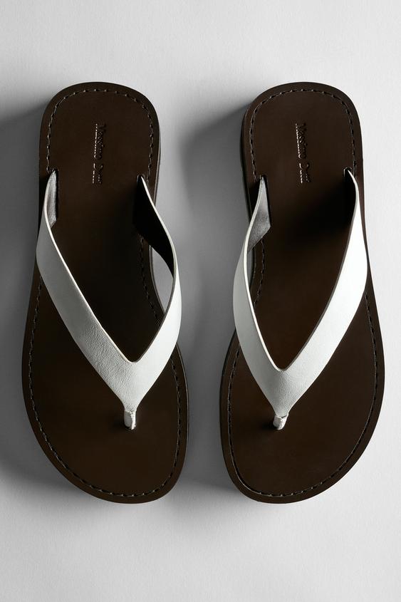 Leather toe divider sandals from Zara - $200