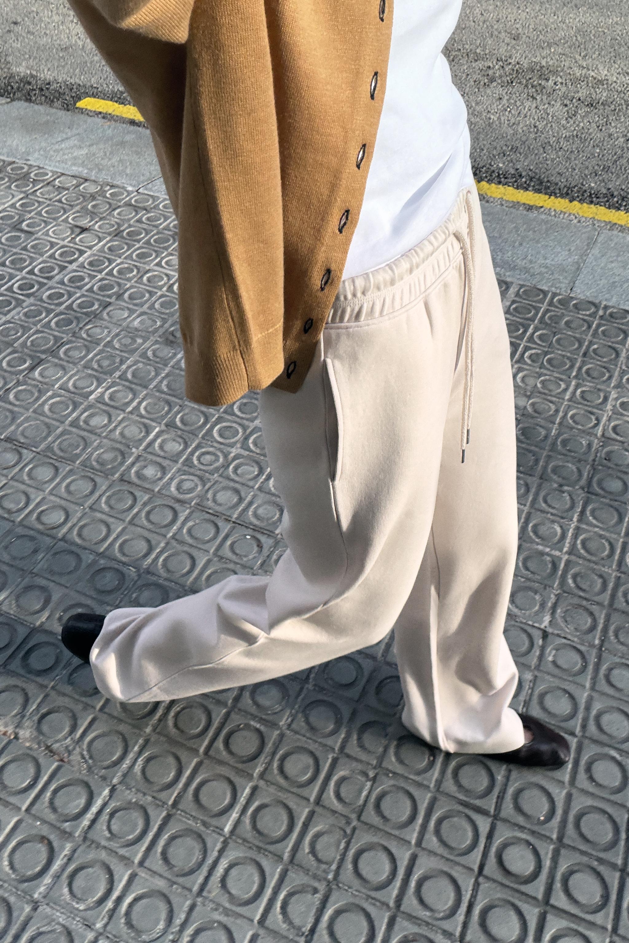 YIKANMIŞ GÖRÜNÜMLÜ İNTERLOK PANTOLON - Görsel 3