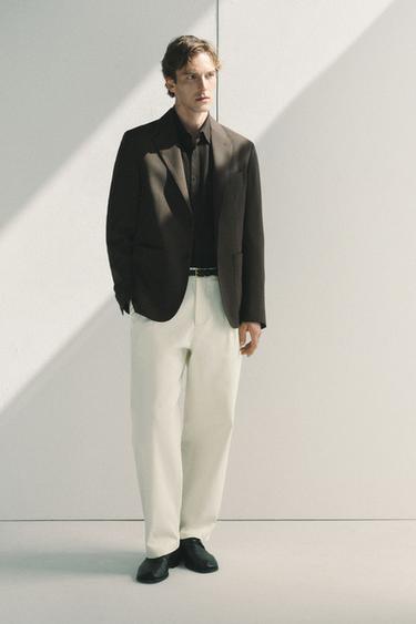 Zaras REGULAR FIT-KAVAJ I 100% YLLE - Brun