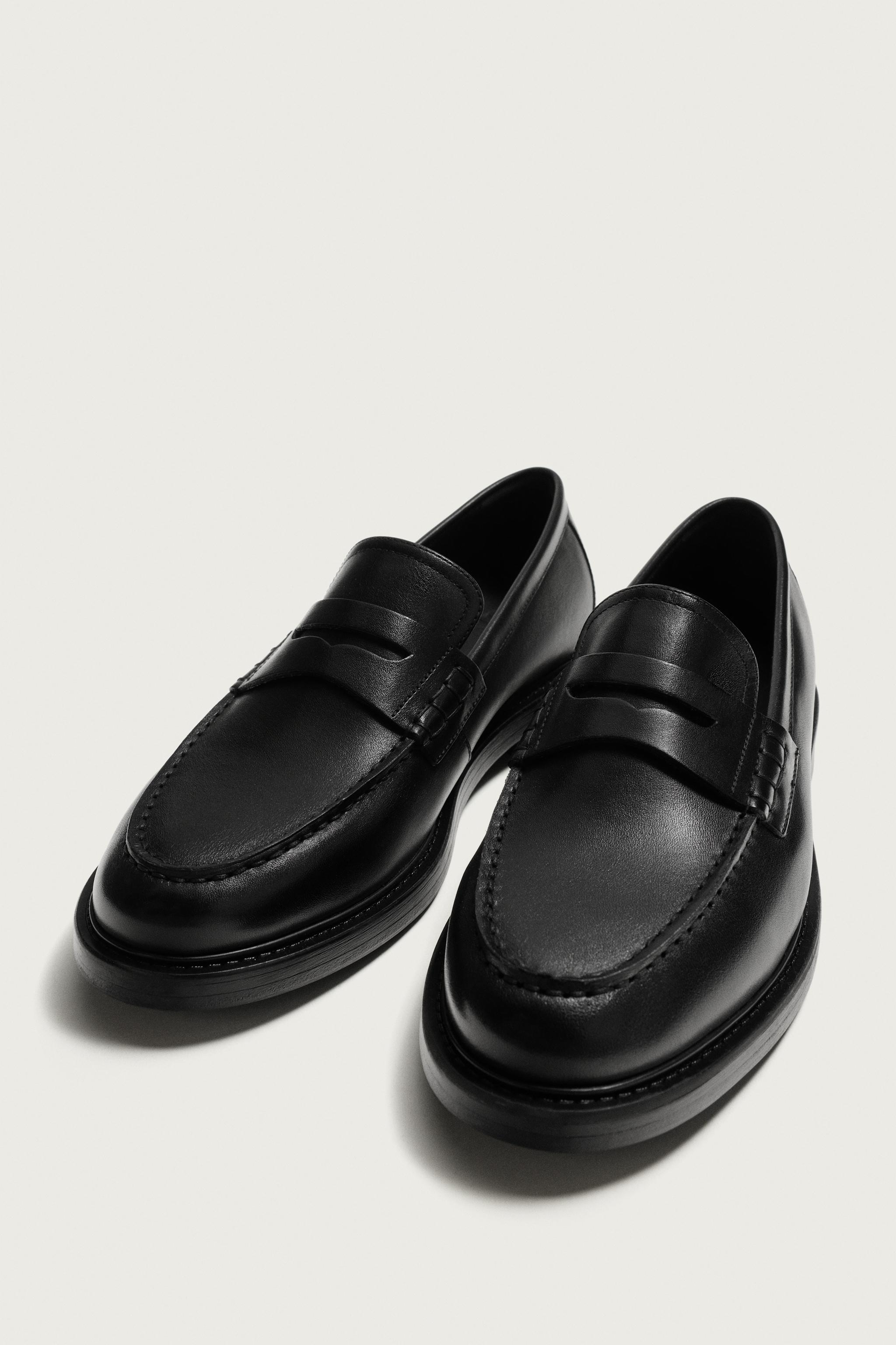 LEATHER PENNY LOAFERS