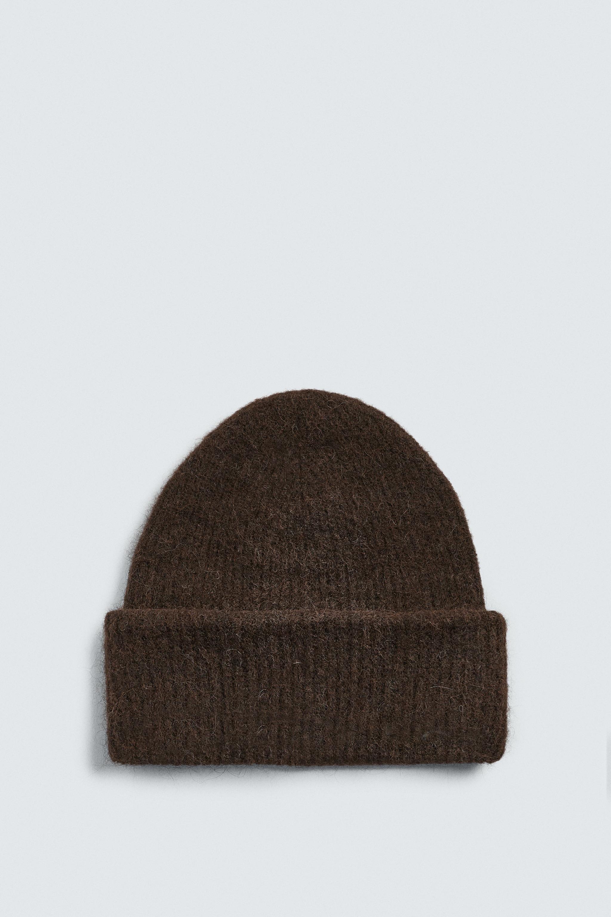 BRUSHED KNIT HAT - Chocolate | ZARA United States
