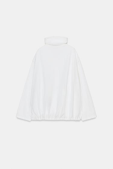 VESTE OVERSIZE AVEC COUTURES - Blanc de Zara - Image 5