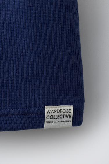 ENSEMBLE T-SHIRT ET SHORT GAUFRÉ ÉTIQUETTE - Bleu roi de Zara - Image 7