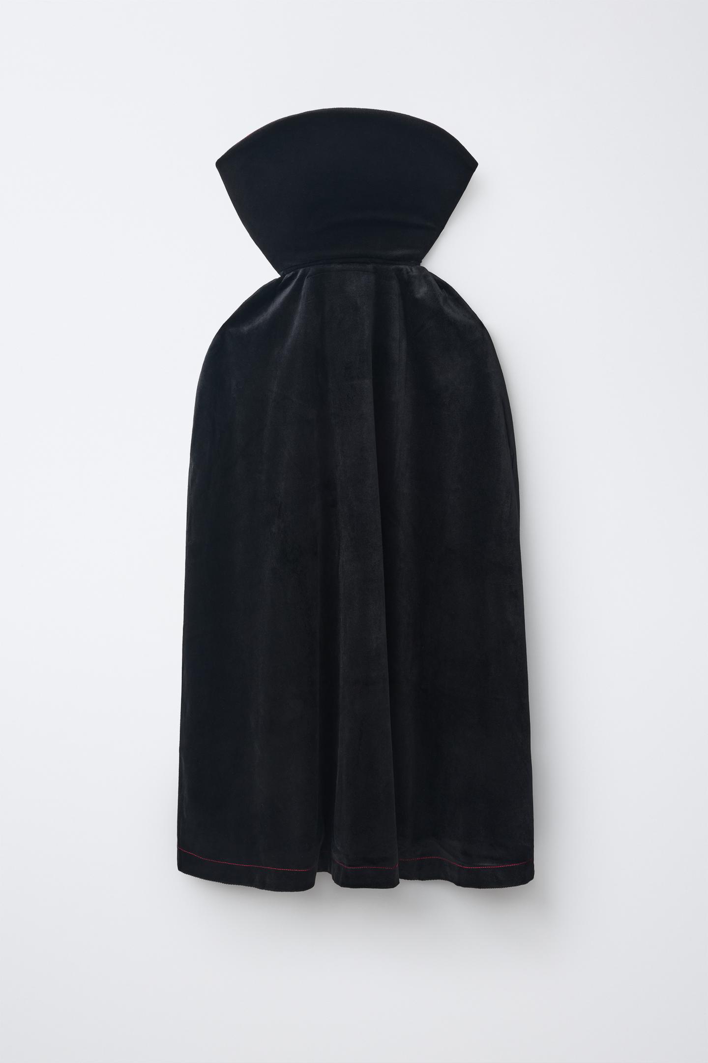 Детская накидка Zara Vampire Costume Cape, цвет: Чёрный — фото 3
