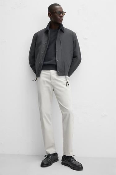PANTALON CHINO SKINNY - Gris perle de Zara - Image 4