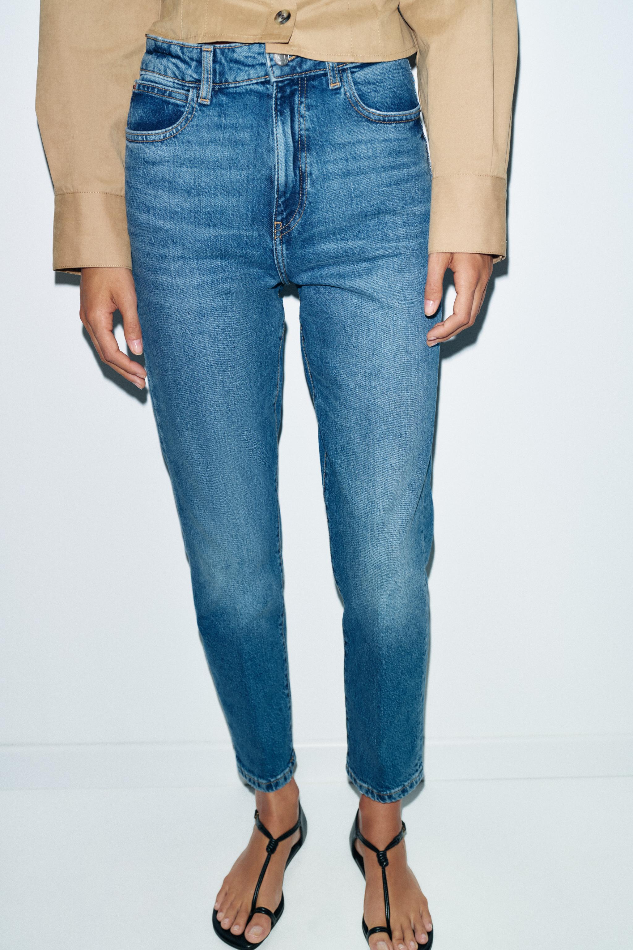 Z1975 YÜKSEK BEL ÜTÜ İZLİ MOM FIT JEAN - Görsel 2