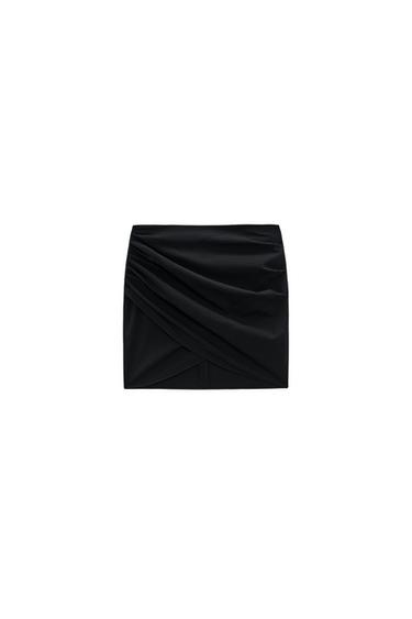 MINI DRAPED SKIRT