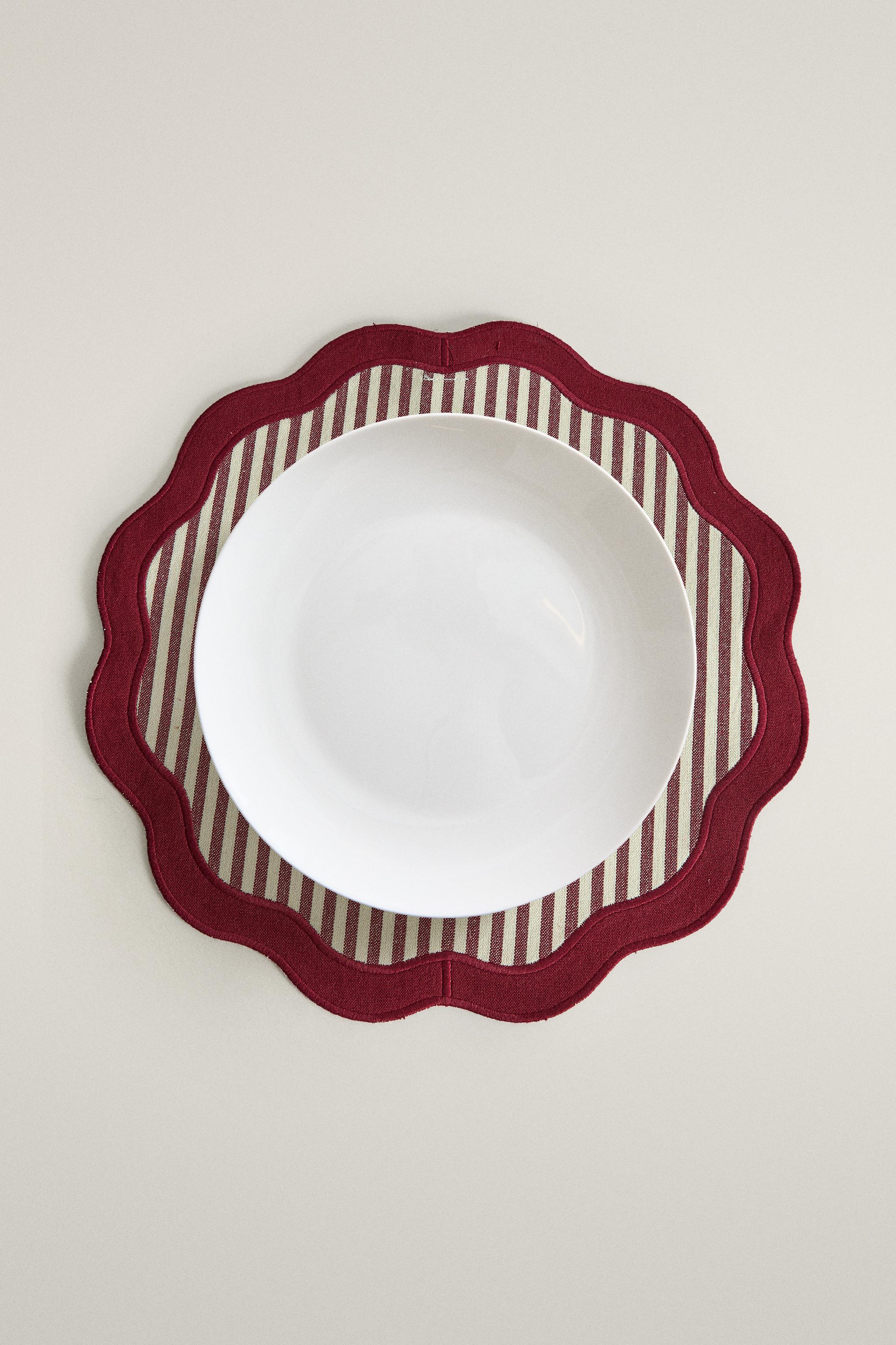 SET DE TABLE RAYURES NOËL