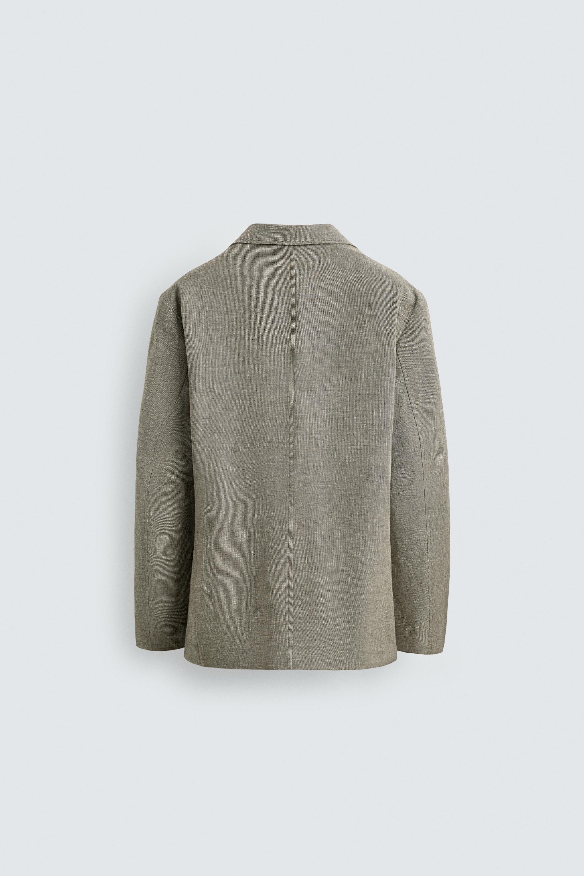 RELAXED FIT TEXTURED BLAZER