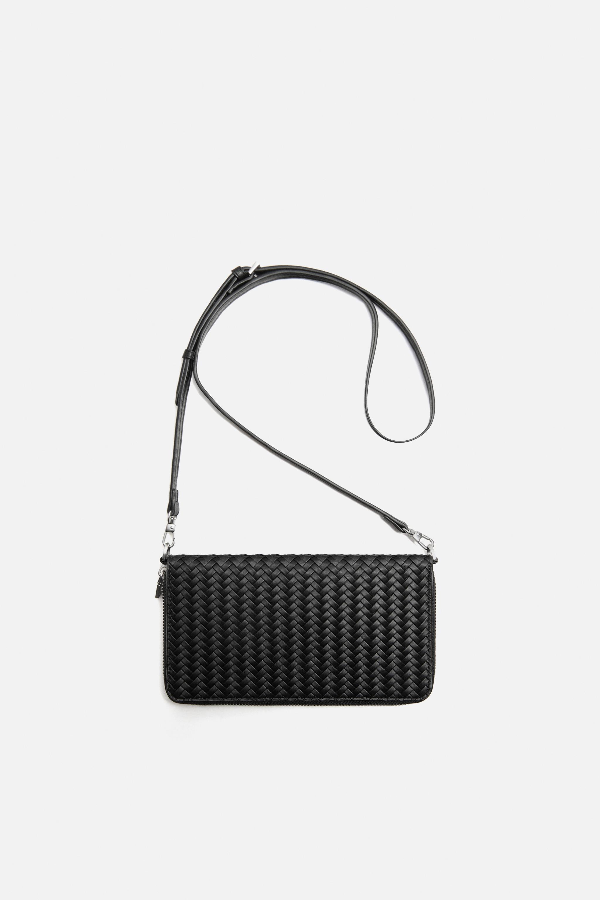 WOVEN CROSSBODY WALLET BAG - Green | ZARA United States