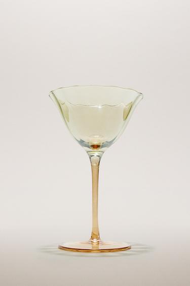 FLARED COCKTAIL GLASS - Blue by Zara