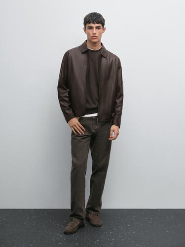 Zara Nappa sheepskin jacket - Brown - Image 0