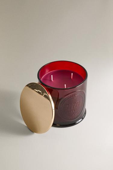 (650 G) BOUGIE PARFUMÉE PAIN D'ÉPICES - Rouge de Zara - Image 2