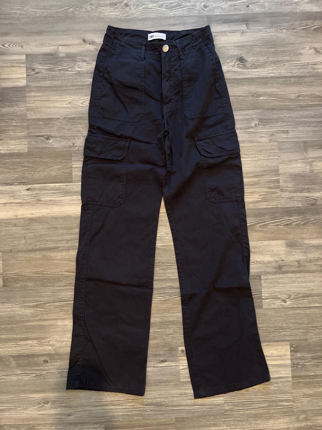 HIGH-RISE STRAIGHT TRF CARGO TROUSERS