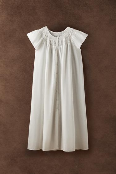 CHEMISE DE NUIT MANCHES COURTES - Écru de Zara - Image 5