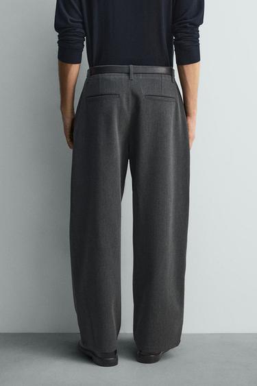 BALLOON FIT TEXTURED TROUSERS - Dark grey by Zara - Image 2